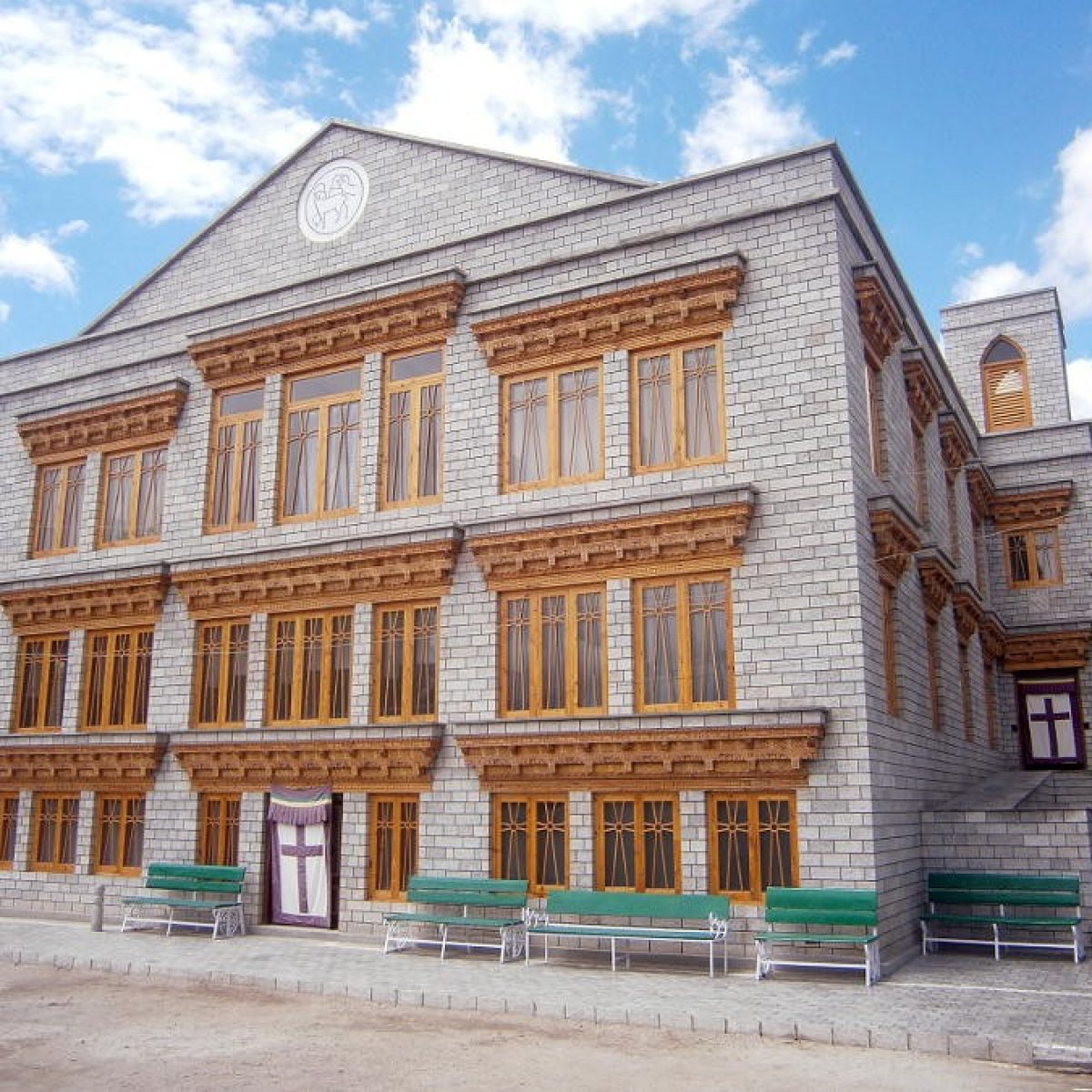 “50 Stars of Christmas” Moravian Church, Leh Highest Church in the